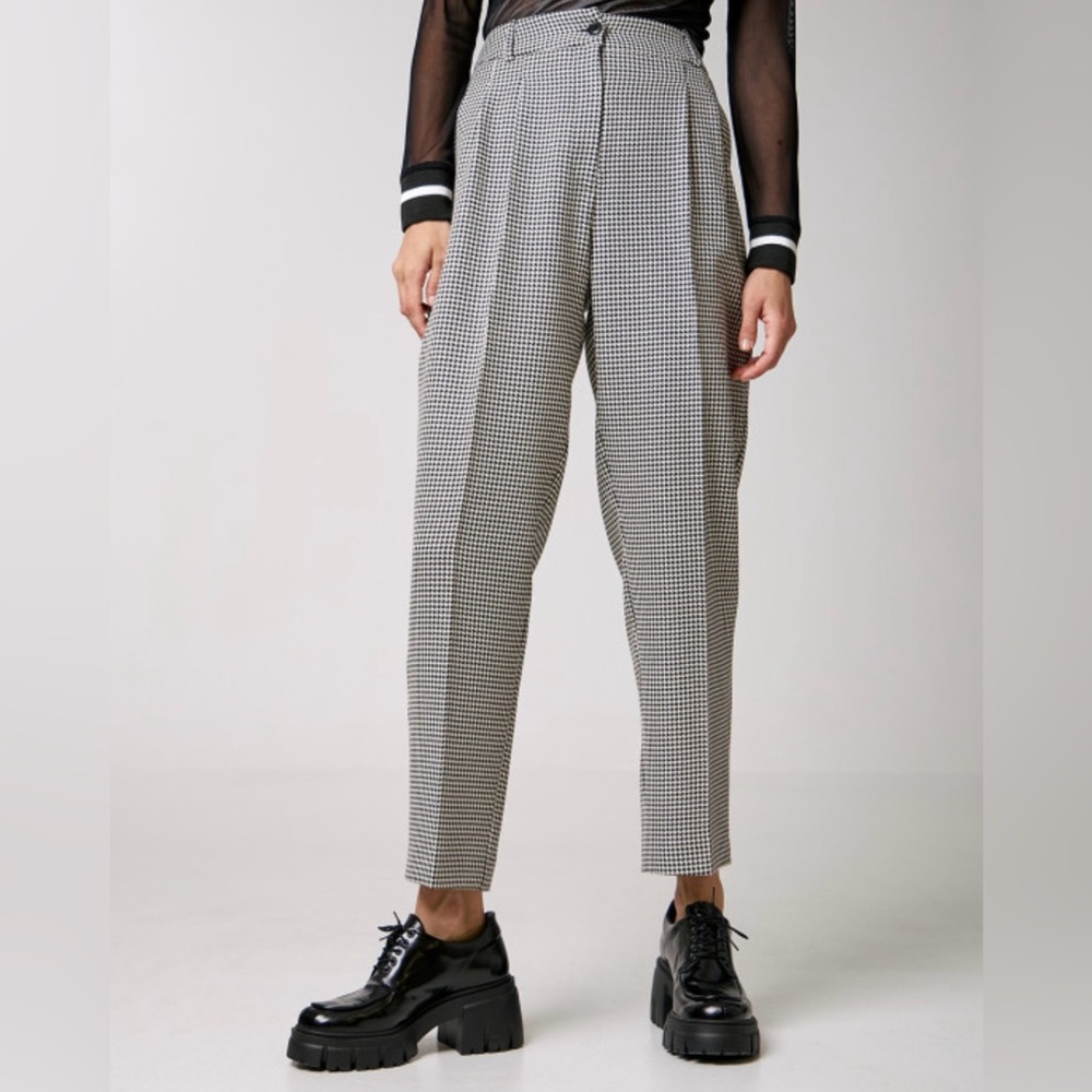 🎉90s vintage houndstooths 100% wool pants